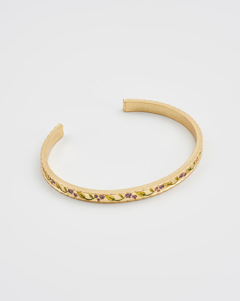Blackberry Bramble Gold Bangle
