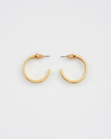 Blackberry Bramble Gold Hoop Earrings