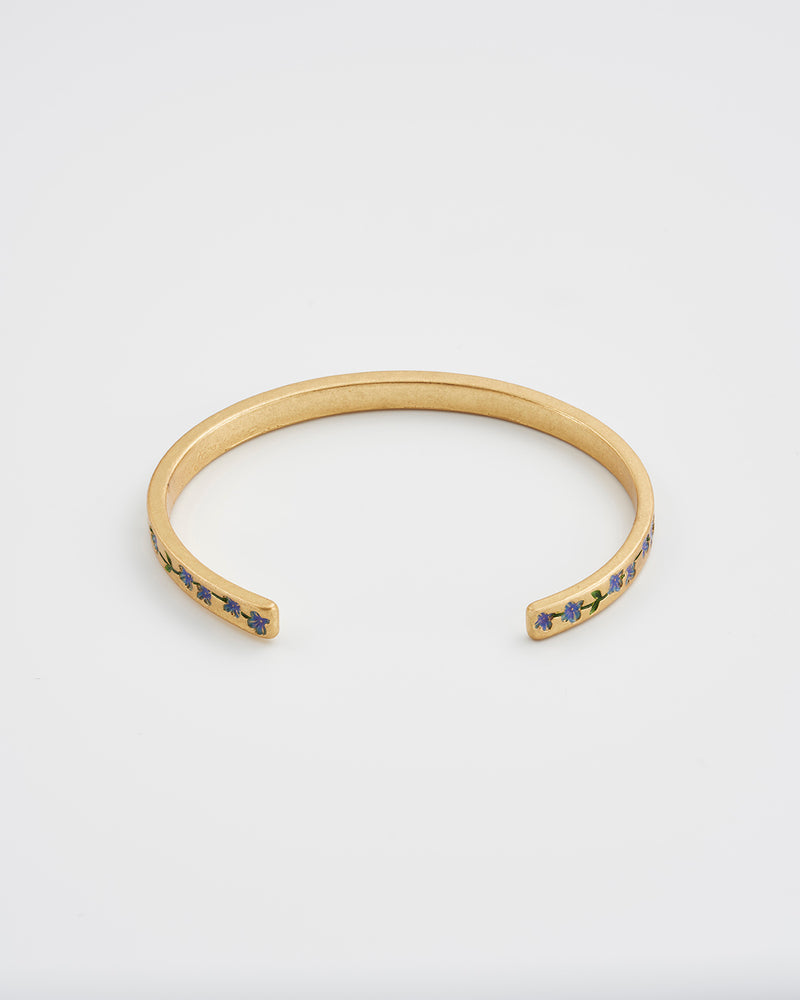 Forget Me Not Gold Bangle