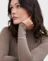 Forget Me Not Silver Bangle