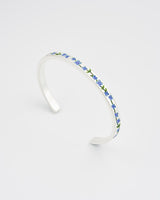 Forget Me Not Silver Bangle