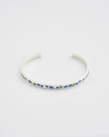 Forget Me Not Silver Bangle