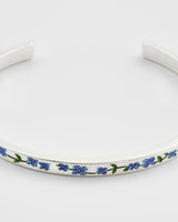 Forget Me Not Silver Bangle