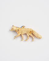 Cosy Fox Enamel Brooch