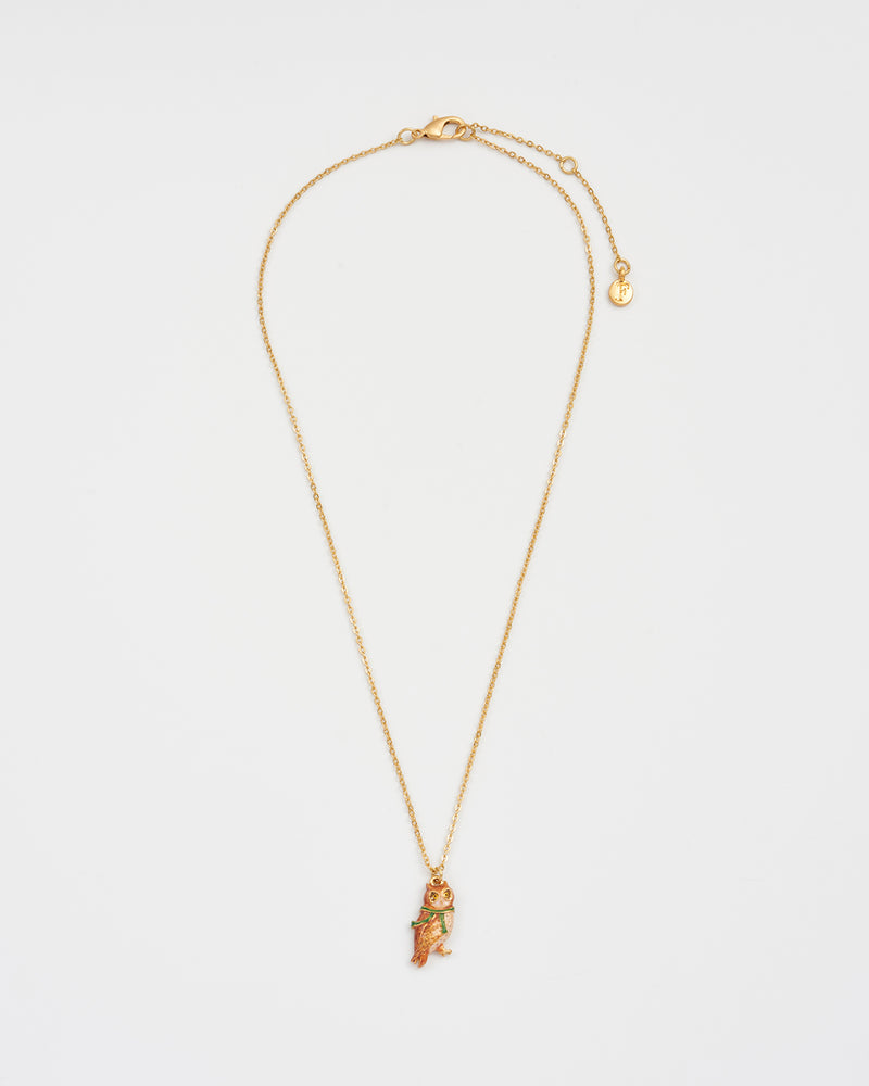 Cosy Owl Gold Chain Necklace