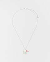 Cosy Polar Bear Silver Chain Necklace