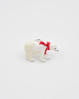 Cosy Polar Bear Enamel Brooch