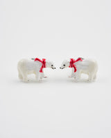 Cosy Polar Bear Silver Stud Earrings