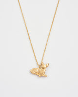 Resting Fawn Gold Chain Necklace