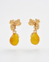 Golden Pear Drop Gold Earrings