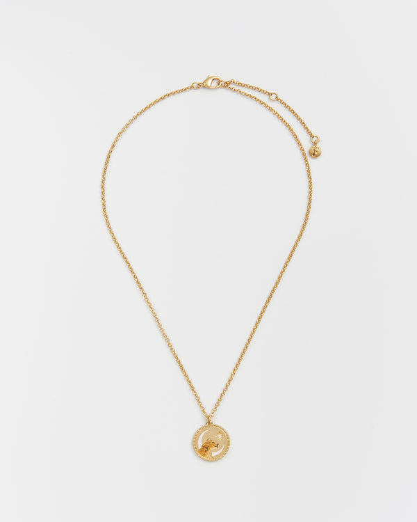 Lioness Spirit Guide Gold Chain Necklace