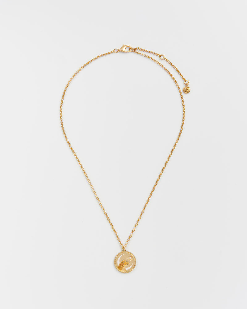 Lioness Spirit Guide Gold Chain Necklace