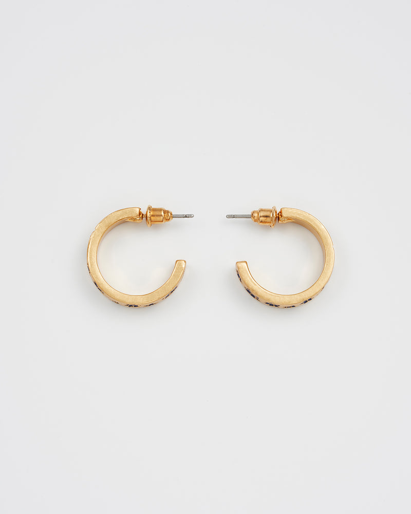 Nightshade Gold Hoop Earrings