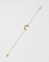 Nightshade Moon Gold Chain Bracelet