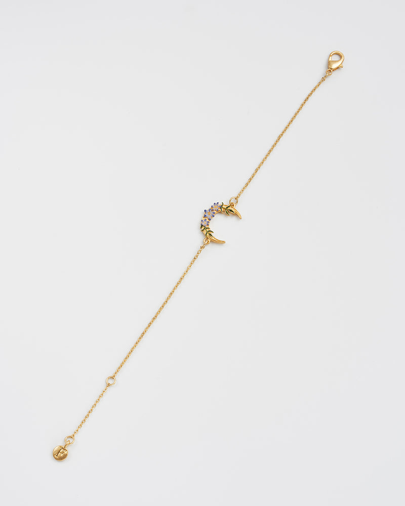 Nightshade Moon Gold Chain Bracelet