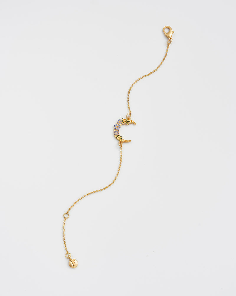Nightshade Moon Gold Chain Bracelet