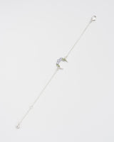 Nightshade Moon Silver Chain Bracelet