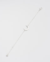 Nightshade Moon Silver Chain Bracelet