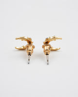 Nightshade Moon Gold Stud Earrings