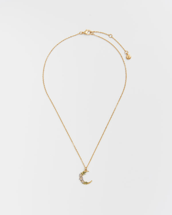 Nightshade Moon Gold Chain Necklace