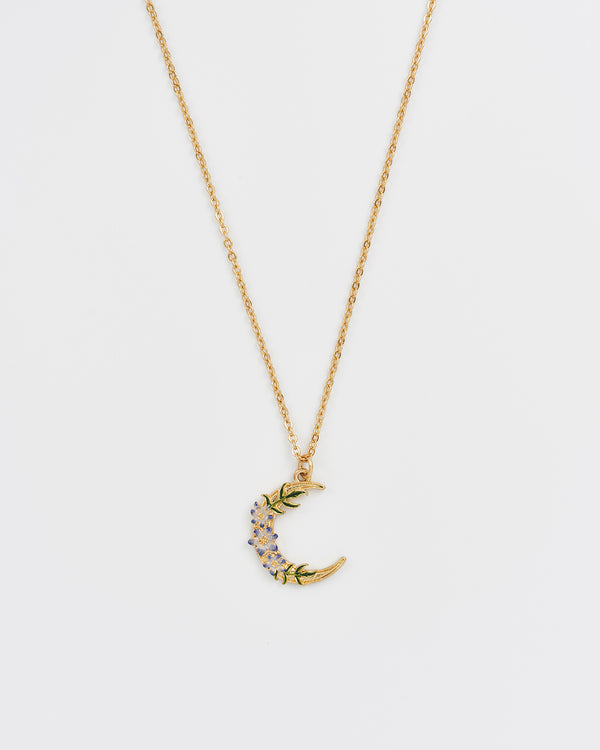 Nightshade Moon Gold Chain Necklace