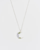 Nightshade Moon Silver Chain Necklace