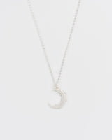 Nightshade Moon Silver Chain Necklace