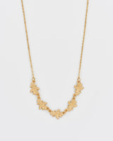 Oak Leaf Gold Choker Necklace