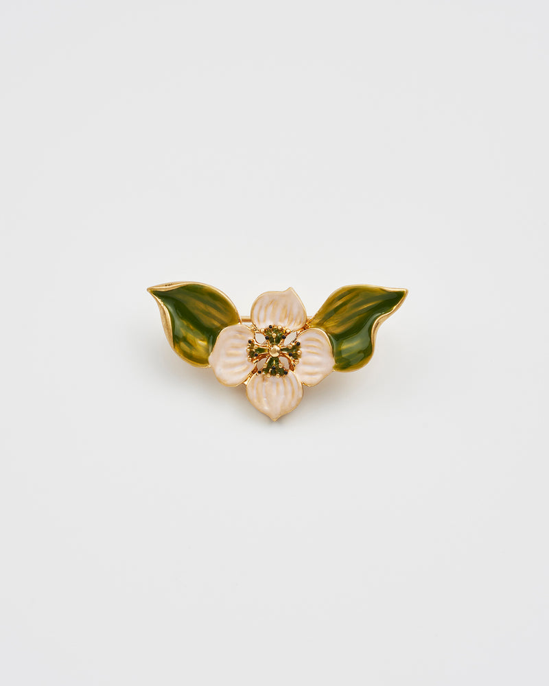 Poppy Anemone Enamel Brooch
