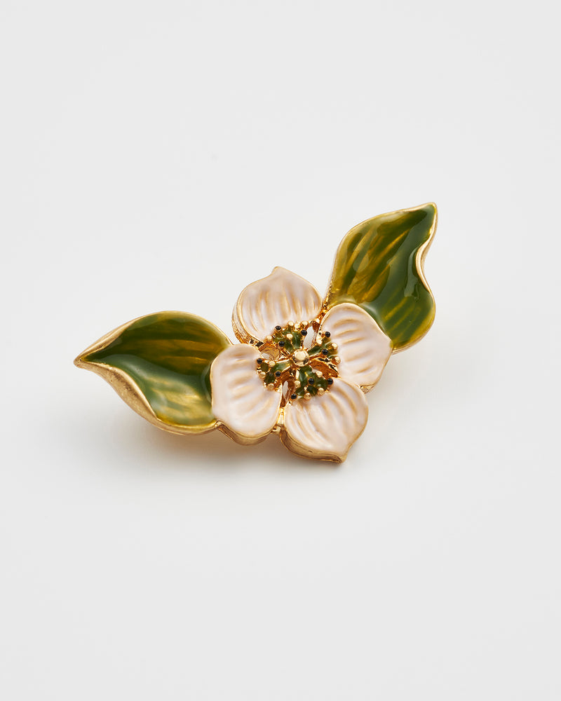 Poppy Anemone Enamel Brooch