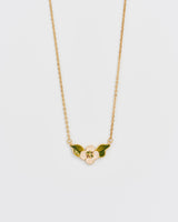 Poppy Anemone Gold Chain Necklace