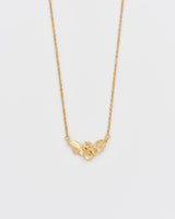 Poppy Anemone Gold Chain Necklace
