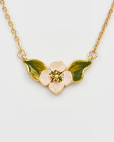 Poppy Anemone Gold Chain Necklace