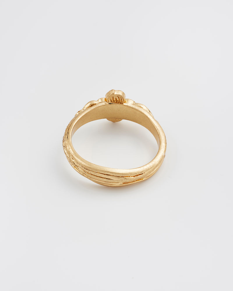 Poppy Anemone Gold Ring