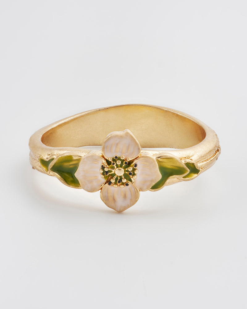 Poppy Anemone Gold Ring