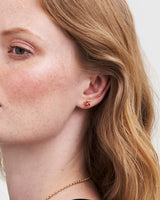 English Rose Gold Stud Earrings