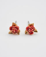English Rose Gold Stud Earrings