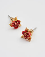 English Rose Gold Stud Earrings