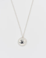 Swallow Spirit Guide Silver Chain Necklace