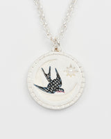 Swallow Spirit Guide Silver Chain Necklace