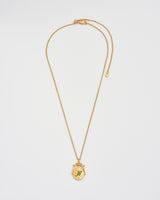 A Initial Anemone Gold Spinner Chain Necklace