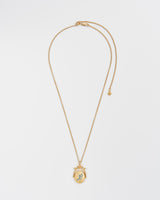 B Initial Bluebell Gold Spinner Chain Necklace