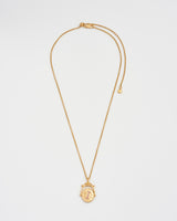 I Initial Iris Gold Spinner Chain Necklace