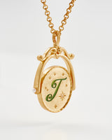 J Initial Jasmine Gold Spinner Chain Necklace