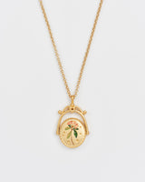 K Initial Kalmia Gold Spinner Chain Necklace