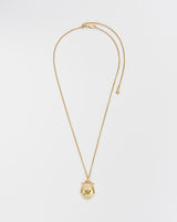 M Initial Magnolia Gold Spinner Chain Necklace