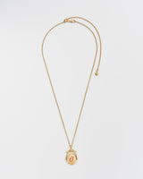 O Initial Orchid Gold Spinner Chain Necklace