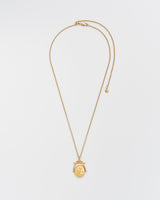 S Initial Sunflower Gold Spinner Chain Necklace