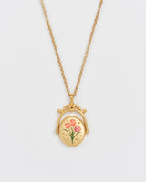 T Initial Tulip Gold Spinner Chain Necklace