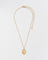 U Initial Ursinia Gold Spinner Chain Necklace